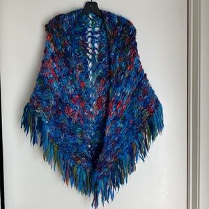 Beautiful catherine malandrino colorful knit shawl